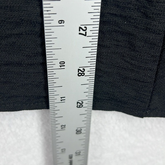 Nina Leonard Notched Neck Tunic Women’s Sz S Black Textured Polyester Knit - Picture 12 of 12